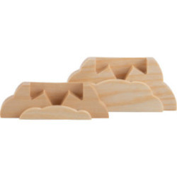 Sternhalterung für Engel im Sternklein, 2er Set, natur