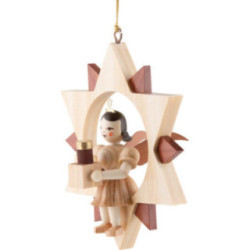 Angel Short Skirt with Gift in Star natural - 9 cm / 3.5 inch
