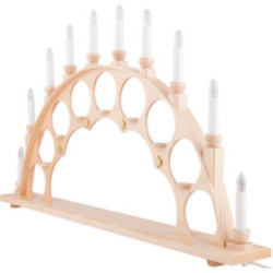 Candle Arch without Angels - Natural - 70x40 cm / 27.5x15.7 inch