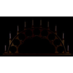 Candle Arch without Angels - Natural - 70x40 cm / 27.5x15.7 inch