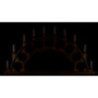 Candle Arch without Angels - Natural - 70x40 cm / 27.5x15.7 inch
