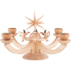 Candle Holder - Four Sitting Angels - 38x38x20 cm / 11x11x7.9 inch