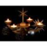 Candle Holder without Angels - 31x31x20 cm / 12.2x12.2x7.9 inch