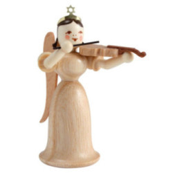 Angel Long Skirt with Viola, Natural - 6,6 cm / 2.6 inch