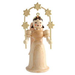 Angel Long Skirt with Star Arch, Natural - 6,6 cm / 2.6 inch