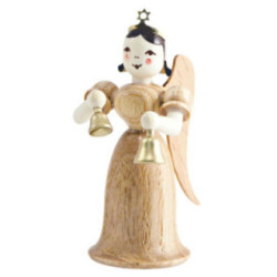 Langrockengel mit Glocken, natur - 6,6 cm