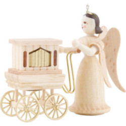 Angel Long Skirt with Hurdy-Gurdy, Natural - 6,6 cm / 2.6 inch